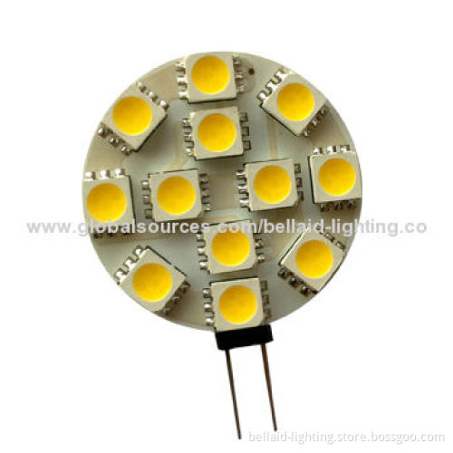 G4 LED Bulb, 12V, 12 SMD 5050, 2-2.5W, 180lmNew